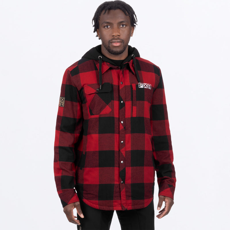 UnisexTimberInsulatedFlannel_Jacket_RustBlack_SKU_231117-_3710_Front