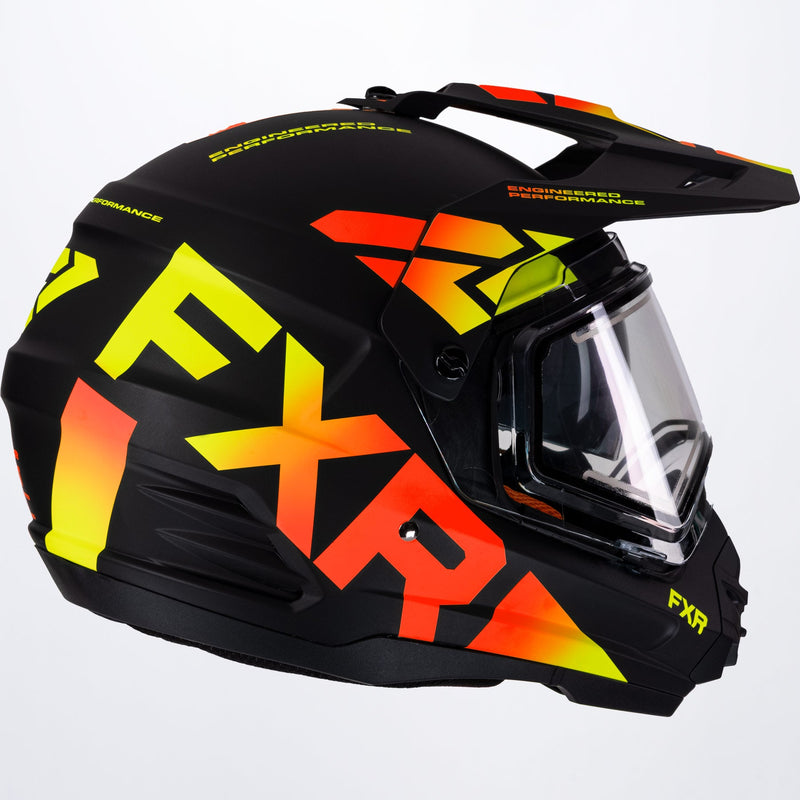 Torque X Team-hjelm med elektrisk visir og solbeskyttelse